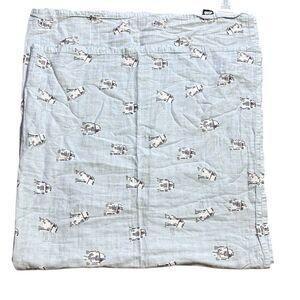 Pottery barn kids Star Wars R2D2 muslin swaddle blanket  organic cotton